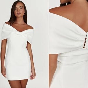 Meshki White Strapless Dress
